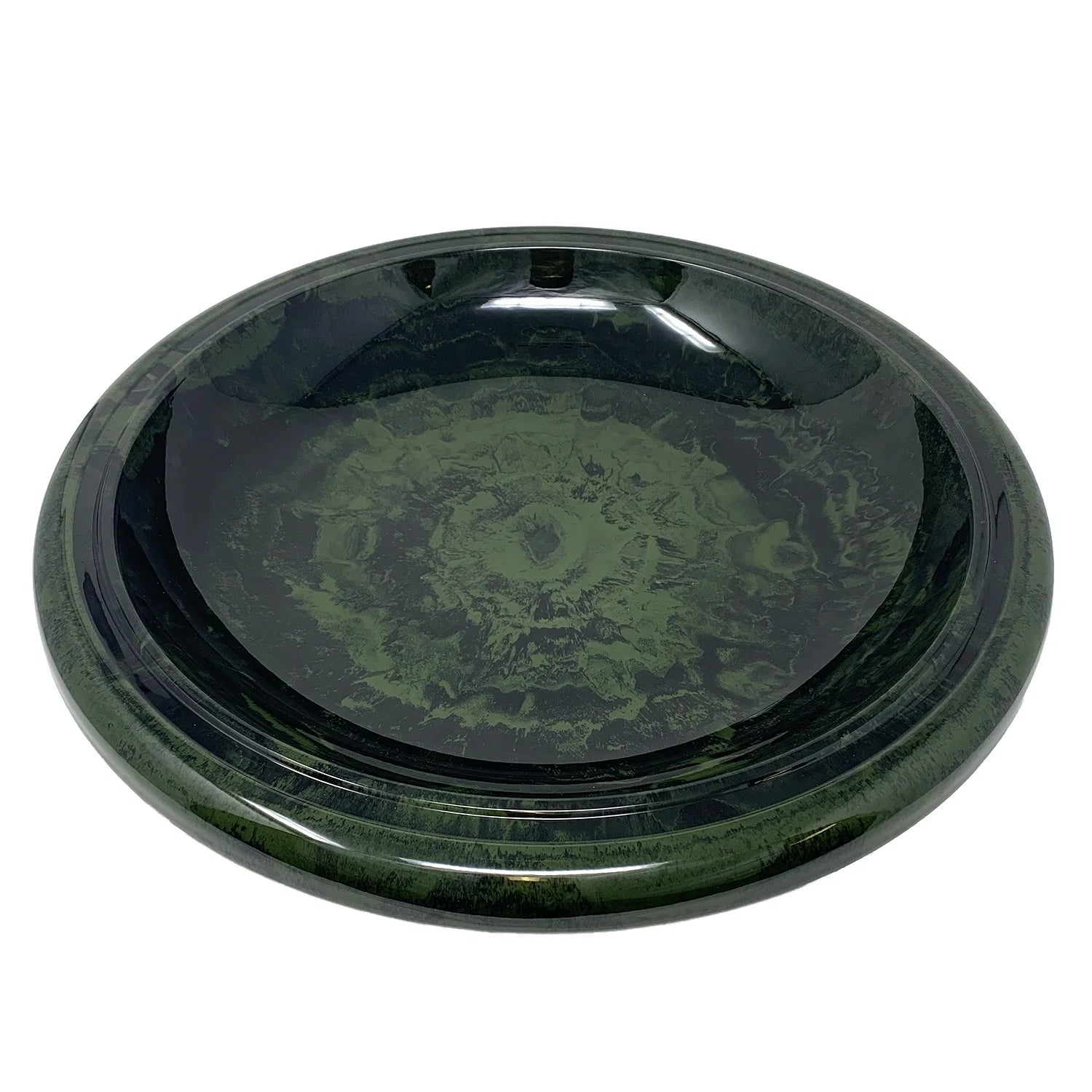 BIRDS and beyond 24" Hunter Green Fiber Clay Birdbath 19"D X 21"H Base