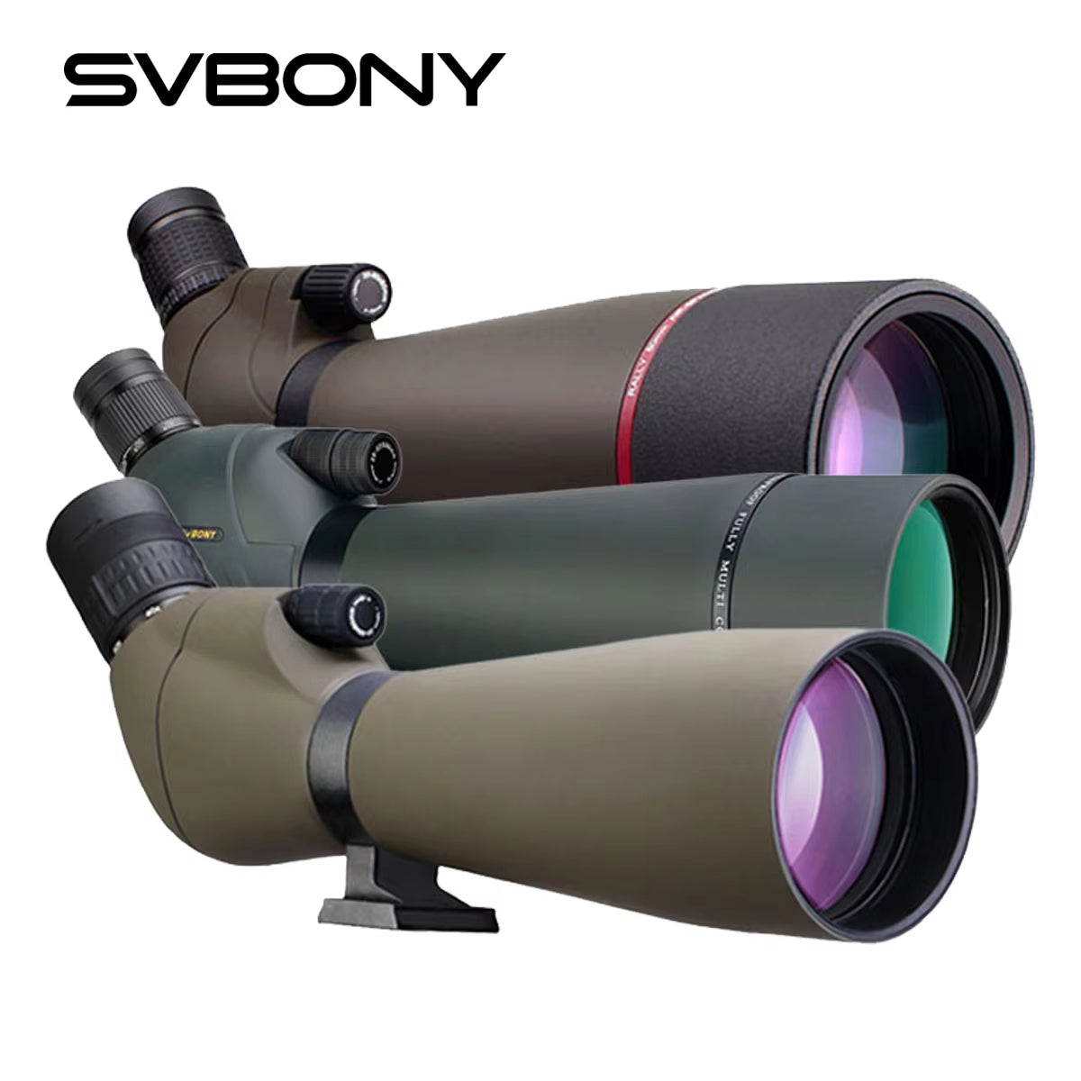 Bird Watching Telescope SV401/SV411/SV13 20-60X80 Spotting Scope Waterproof Camping Equipment for Moon Target Shooting