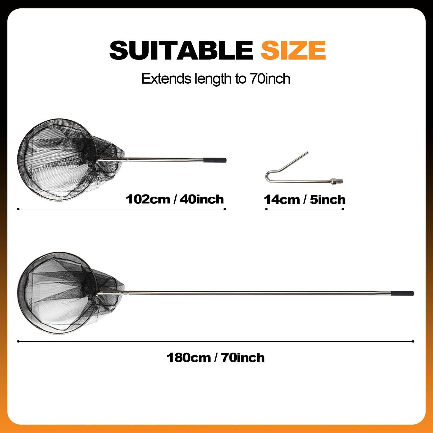 Animal Catch Net Pole Trap Tool Chicken Catcher Leg Hook Catching Kit Animal Con