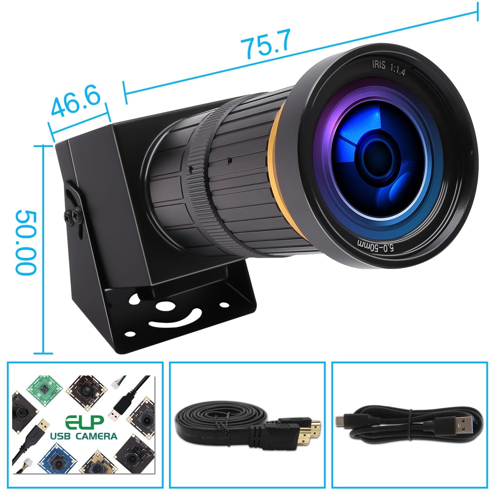 4K USB Camera with High Speed Monitor Port USB3.0 Webcam up 60FPS USB with Camera - perfect for BIRD WATCHING or Astronomy