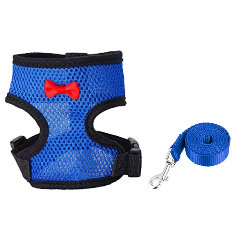 Adjustable Chicken Harness with Leash Comfortable Hen Vest Breathable Harness and Leash for Duck Goose Roosters Training