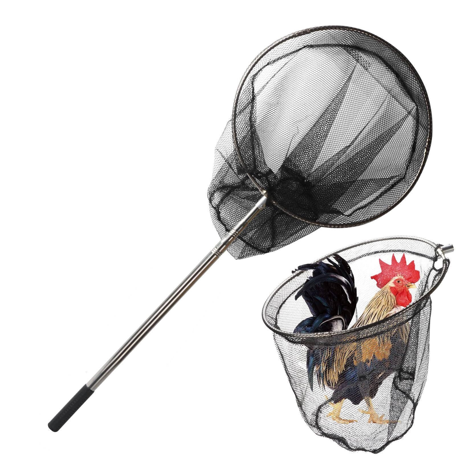 Animal Catch Net Pole Trap Tool Chicken Catcher Leg Hook Catching Kit Animal Con