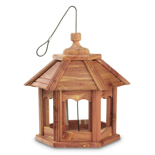 Cedar Gazebo Wild Bird Feeder, 3 Lb. Hopper Capacity