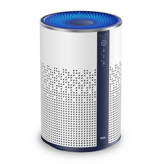 Air Purifier for Home, Room, Bedroom, True H13 HEPA Air Filter Remove 99.97% Smoke, Odor, Pet, Dander, Dust, Pollen, Mold, Air Cleaner, Metal Design with Night Light, A114W