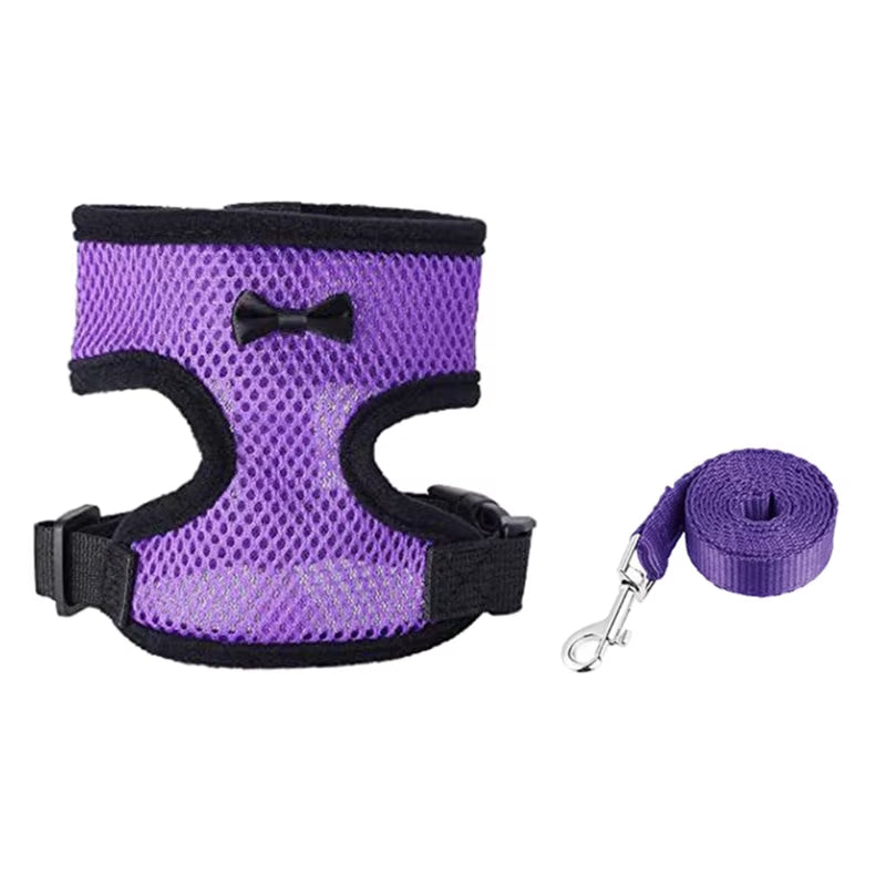 Adjustable Chicken Harness with Leash Comfortable Hen Vest Breathable Harness and Leash for Duck Goose Roosters Training