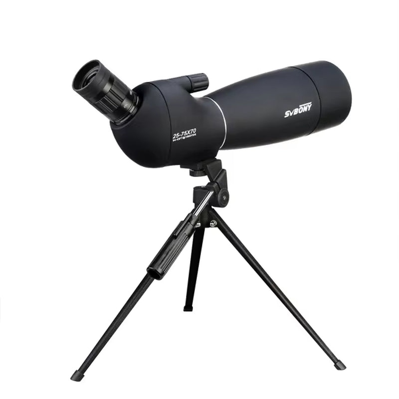 25-75X70 Telescope Spotting Scope Powerful Zoom Monocular FMC BAK4 Waterproof for Bird Watching Target Shotting