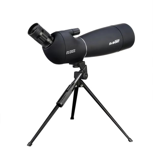 25-75X70 Telescope Spotting Scope Powerful Zoom Monocular FMC BAK4 Waterproof for Bird Watching Target Shotting