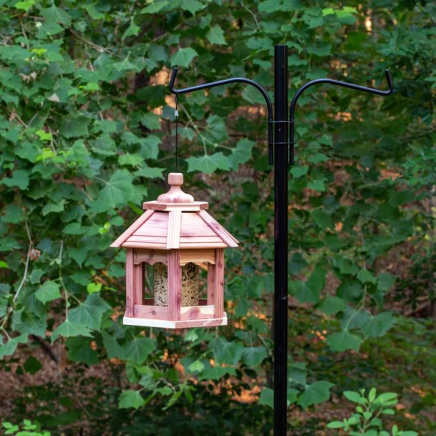 Cedar Gazebo Wild Bird Feeder, 3 Lb. Hopper Capacity