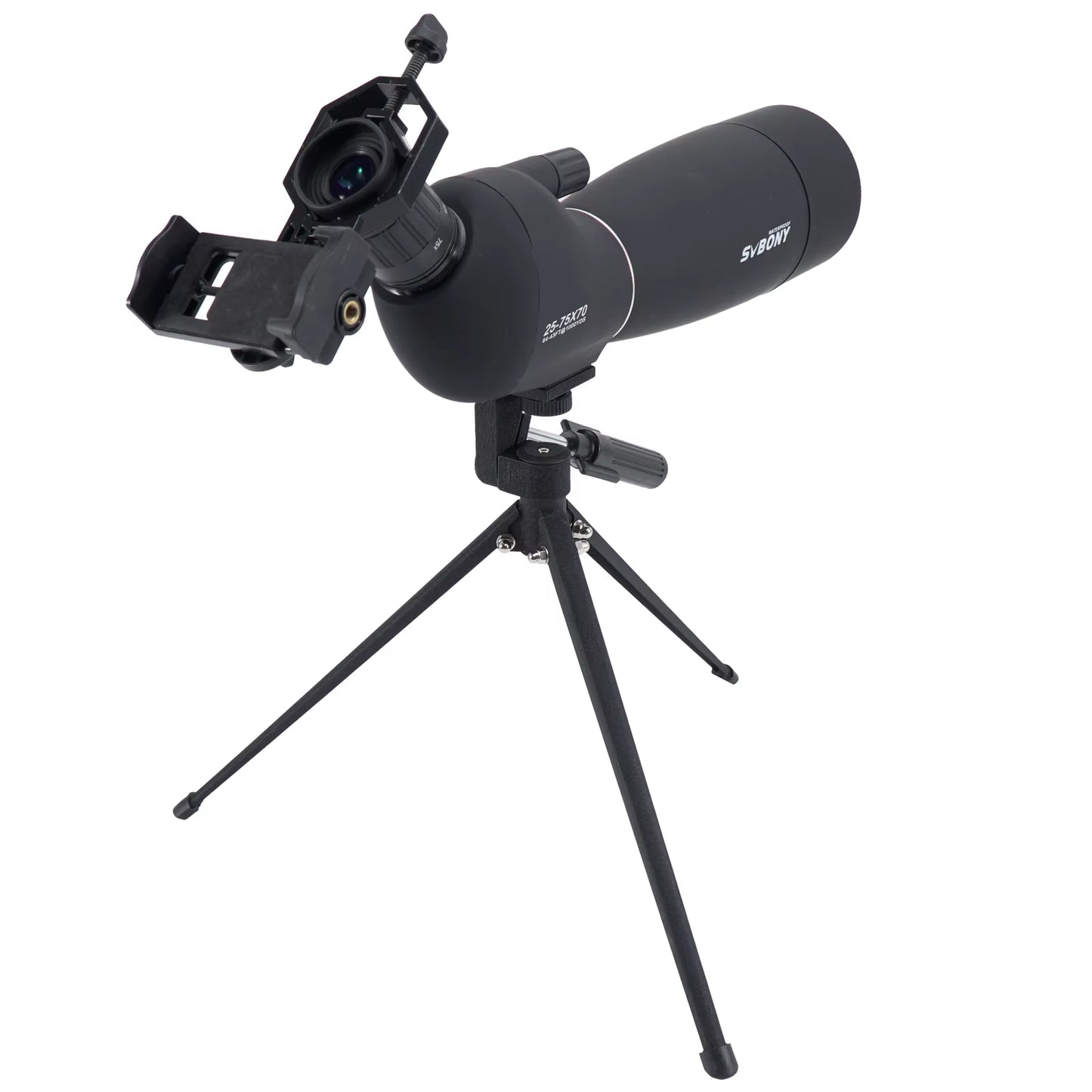25-75X70 Telescope Spotting Scope Powerful Zoom Monocular FMC BAK4 Waterproof for Bird Watching Target Shotting