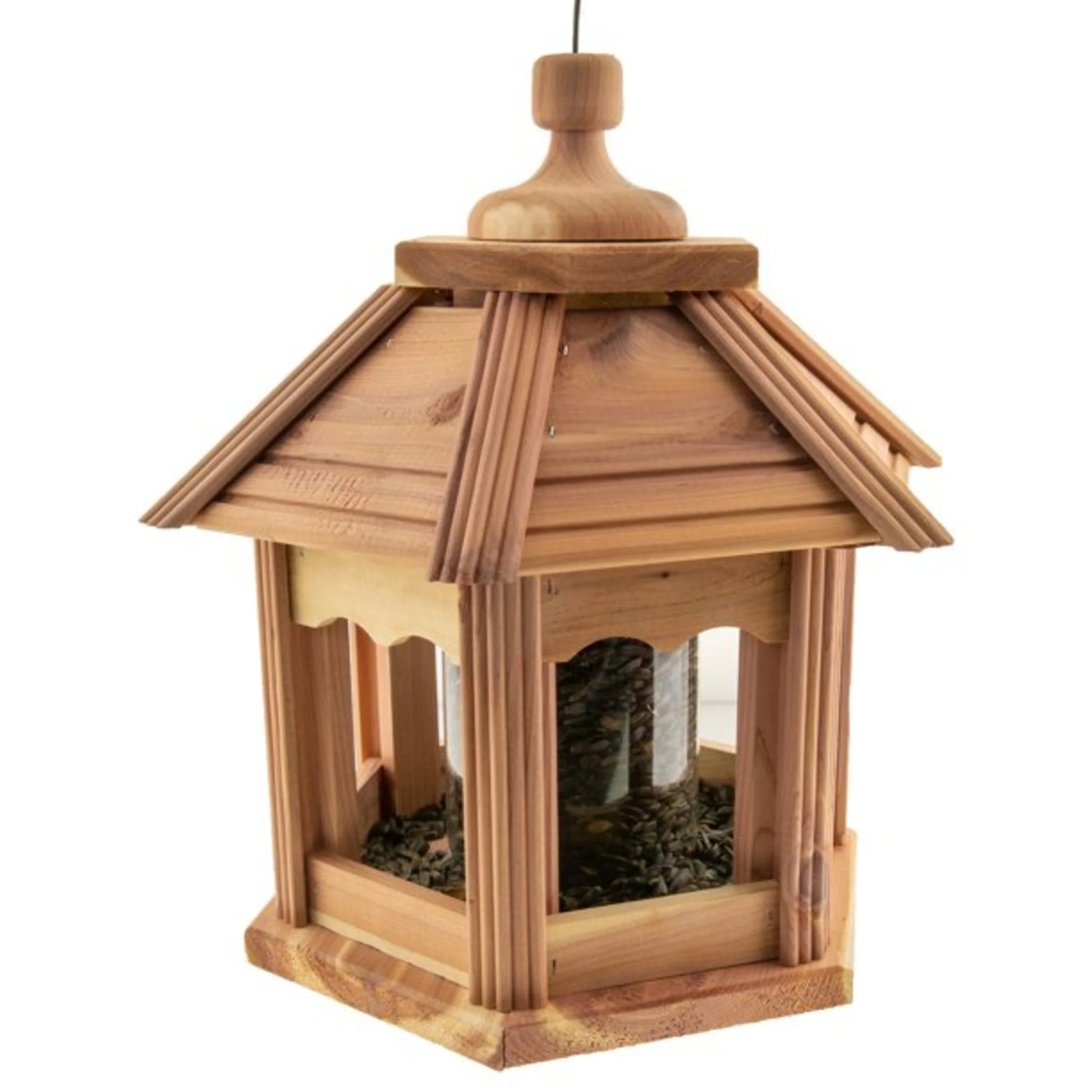 Cedar Gazebo Wild Bird Feeder, 3 Lb. Hopper Capacity