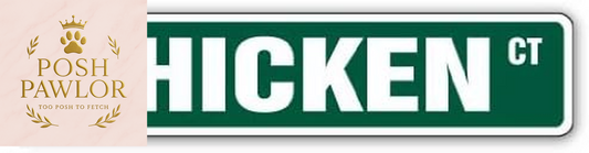 Chicken Street Sign Chick Farm Farmer Rancher Fowl | Indoor/Outdoor | 36" Wide