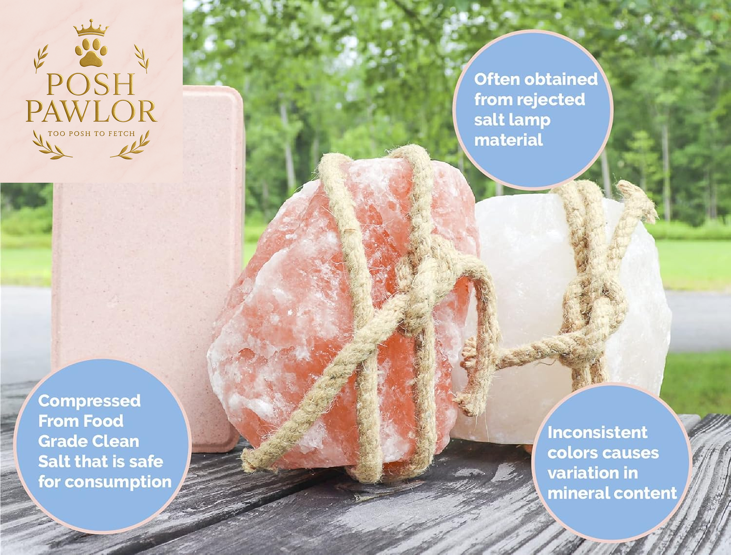 8.8LB (4KG) Compressed Pink Himalayan Salt Animal Lick Brick for Livestock and Wildlife - 100% Pure & Natural Feed Salt - 84 Natural Minerals and Trace Elements