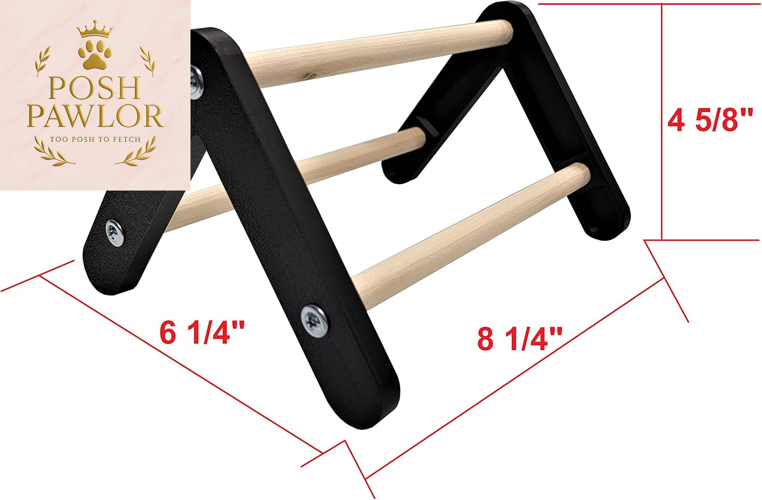 8 INCH Long 3 BAR Perch for Chicks & Quail Chicken PERCHES Made in the USA
