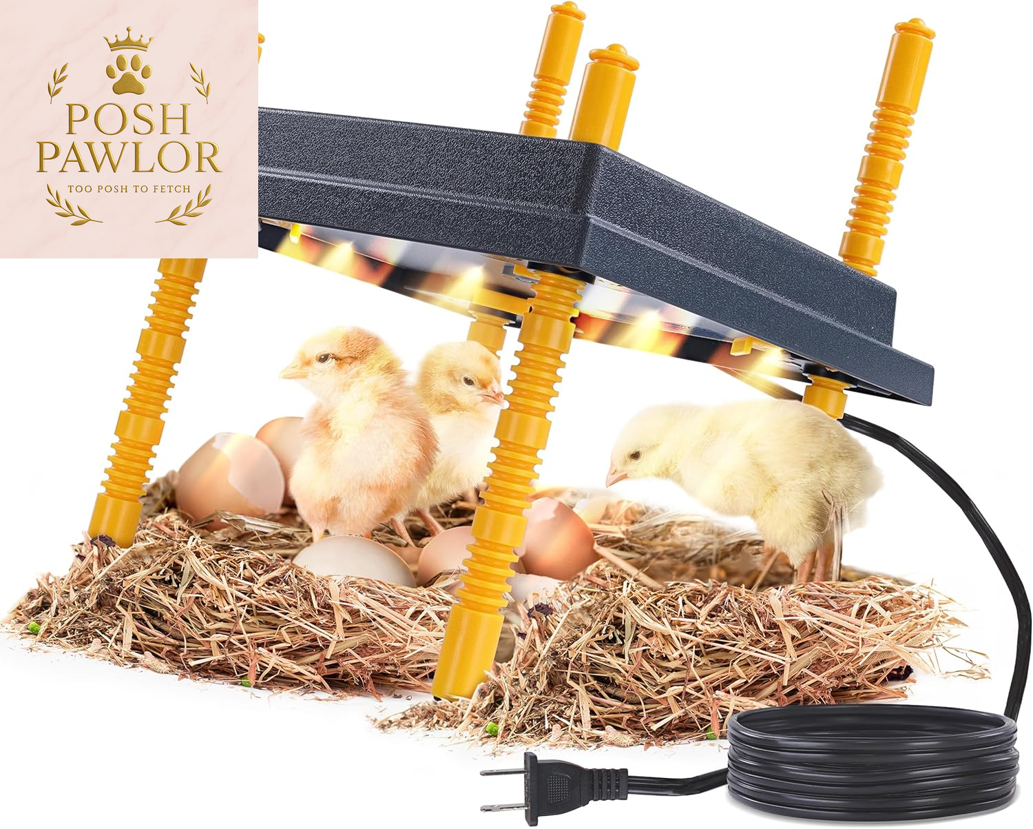 Chick Heating Plate Brooder Plate - 10 Inch Brooder Heat Plate for Chicks and Ducklings with Adjustable Height
