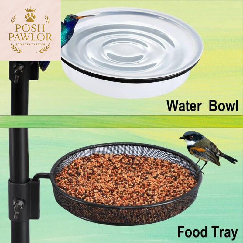 89 Inch Premium Bird Feeding Station Kit,Bird Feeder Pole, Multi Feeder Hanging Kit for Bird Watching, Bird Bath Bird Feeder Planter Hanger Bird Feeders Stand