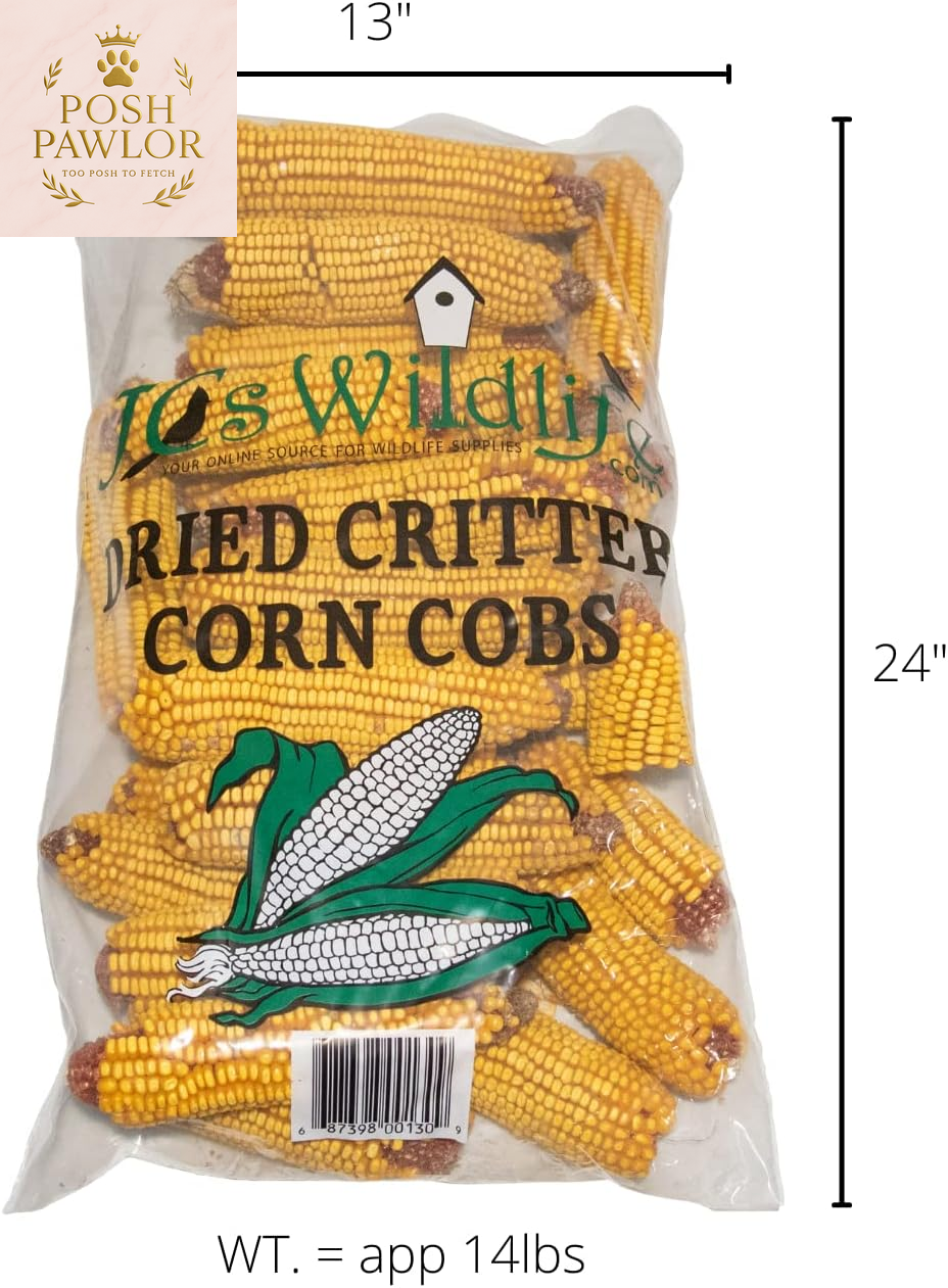 Dried Squirrel Corn Bag - Each Bag Weighs about 14 Lbs - Great for Squirrels, Deer and Other Backyard Critters - Grown in Indiana - (1)